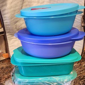 Tupperware crystalwave containers, 4 pack